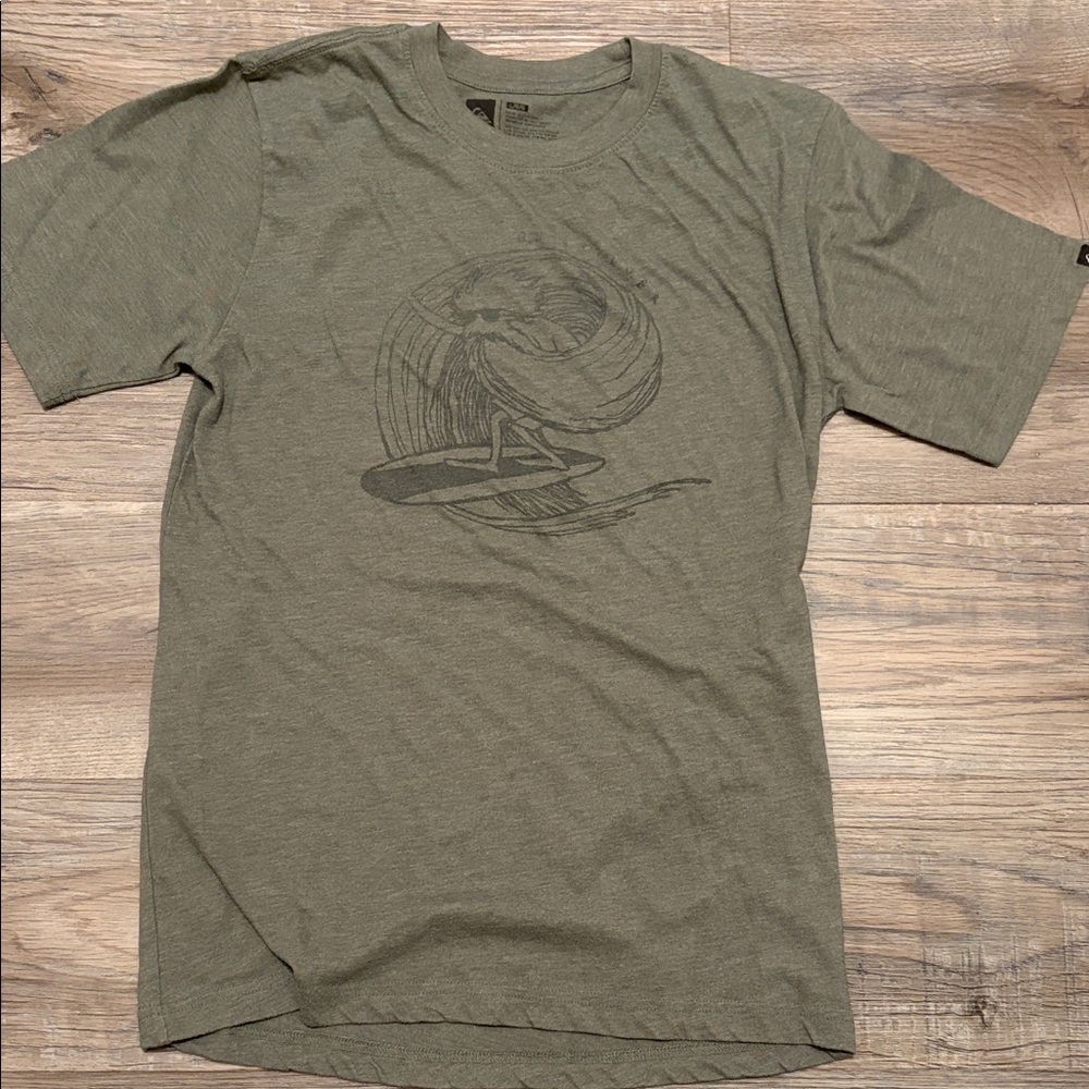 Quiksilver Olive Surf Graphic Tee